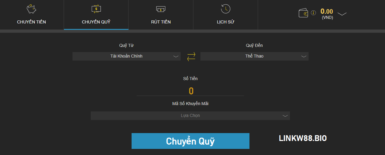 Giao dịch chuyển quỹ trước khi tham gia Giao dịch chuyển quỹ trước khi tham gia