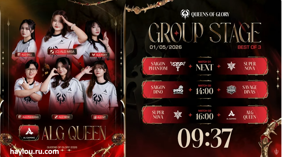 TRỰC TIẾP ĐẤU TRƯỜNG QUEENS OF GLORY 2026 NGÀY 01/05 1 Screenshot 2026 05 01 121600
