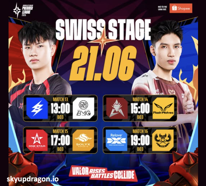 TRỰC TIẾP VÒNG SWISS STAGE APL 2026 NGÀY 21/06 1 Screenshot 2026 06 21 113534